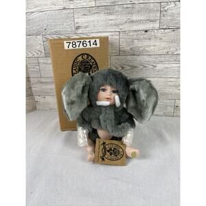 1998 Classic Creations Nature's Kids Porcelain Doll Elephant Style 081518
